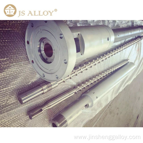 JS-ALLOY extruding bimetallic single screw barrel of high speed for HDPE LDPE PE PP PVC